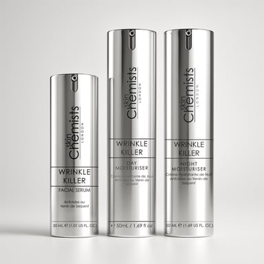 skinChemists Wrinkle Killer Deluxe Anti-Ageing Skincare Gift Set for Loss of Firmness, Fine Lines, Wrinkles