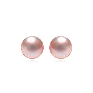 Luxenter Luxenter geel earrings in 925 sterling silver and pink pearl rhodium plated finish