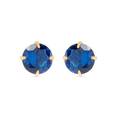 Luxenter otieno earrings in 925 sterling silver and blue topaz hydrothermal quartz 18K gold plated finish