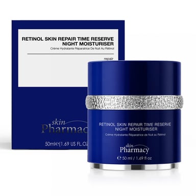 skinPharmacy Retinol Skin Repair Time Reverse Night Moisturiser 50ml for Fine Lines, Wrinkles, Loss of Firmness