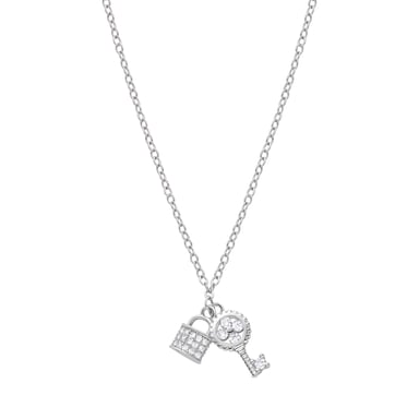 Luxenter Diao necklace,rhodium-plated,with brilliant-cut zirconia