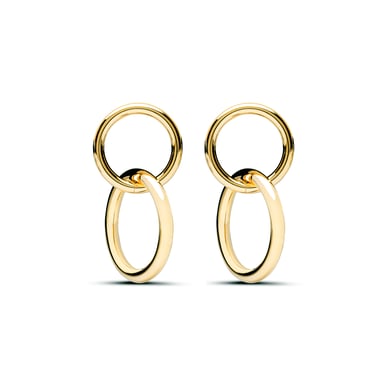 Luxenter rada earrings in 18 carat yellow gold finish
