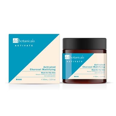 Dr. Botanicals Activate Charcoal Anti-Ageing Mattifying Mask 60ml for Fine Lines, Wrinkles, Dullness