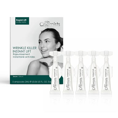 skinChemists Wrinkle Killer Anti-Ageing Instant Face Lift 5 x 2ml for Loss of Firmness, Fine Lines, Wrinkles