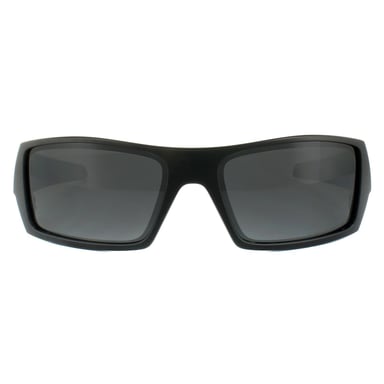 Oakley Wrap Mens Matt Black Black Iridium Polarized Sunglasses