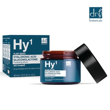 Dr. Botanicals Hyaluronic Acid 1% & Gluconolactone Mask 60ml for Dryness, Fine Lines, Wrinkles