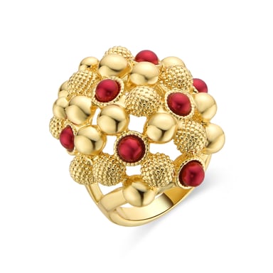 Luxenter ring finished in 18k yellow gold - Xiglor