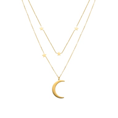 Luxenter necklace finished in 18k yellow gold - monil