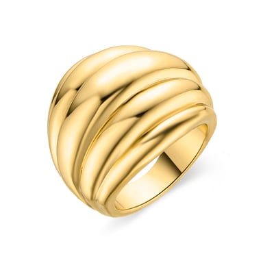 Luxenter Abalt ring in 18k yellow gold finish
