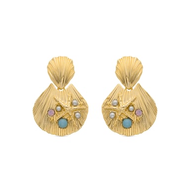 Luxenter Zintol earrings finished in 18k yellow gold