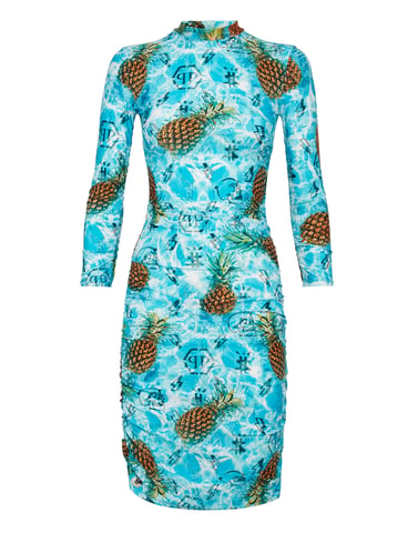 Short Dress Pineapple Skies