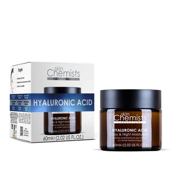 skinChemists Anti-Ageing Hyaluronic Acid Day Moisturiser 60ml for Dryness, Fine Lines, Wrinkles