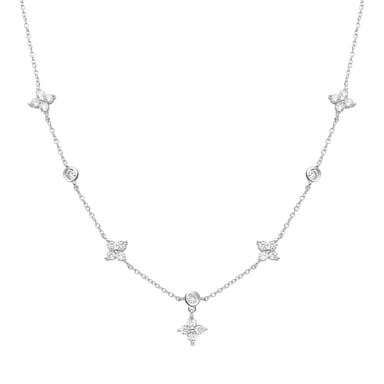 Luxenter Nainne necklace,rhodium finish