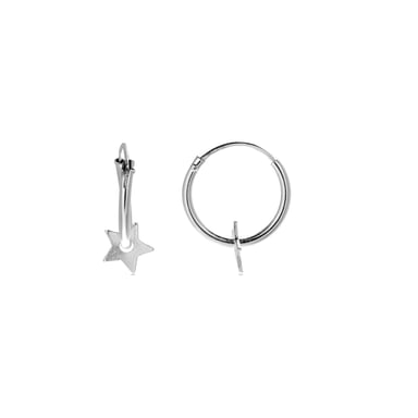 Luxenter Essential 925 Sterling Silver rhodium plated earrings