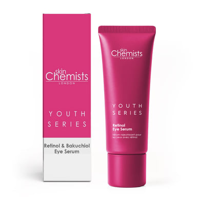 skinChemists Retinol & Bakuchiol Anti-Ageing Eye Serum 15ml for Fine Lines, Wrinkles, Loss of Firmness