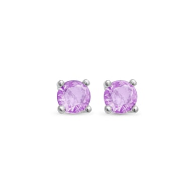 Luxenter otieno earrings made of 925 sterling silver and 18K gold plated amethyst zirconia finish