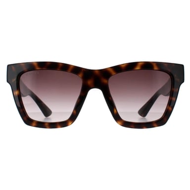 Gucci Square Damernas Havana Bruna Gradient Solglasögon GG1714S