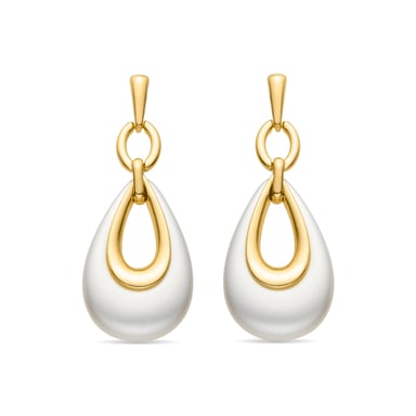 Luxenter Humola earrings finished in 18k yellow gold