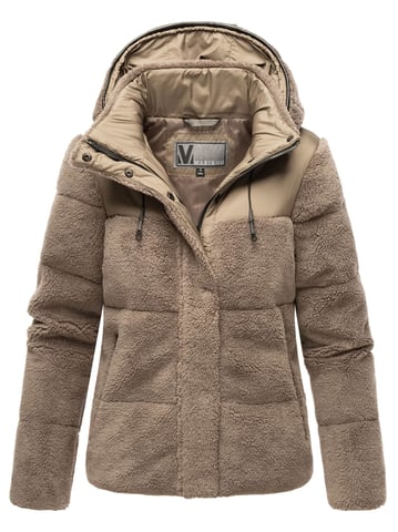 Marikoo women’s teddy puffer jacket with hood – model Kaguraa
