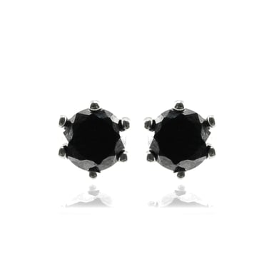 Luxenter yedia-örhängen i 925 sterling silver och rodiumpläterade onyxzirkoner