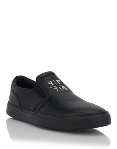 Deer Print Leather Slip On
