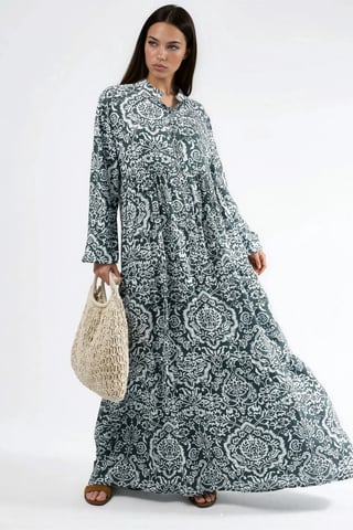 Comfortable Patterned Maxi Dress