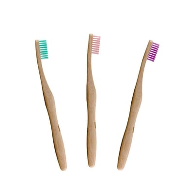 Dr. Botanicals Pastel bamboe tandenborstelset