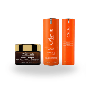 skinChemists Men's Anti-Ageing Defence & Firming Holiday Kit for Fine Lines, Wrinkles, Loss of Firmness
