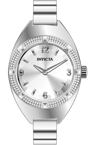 Invicta Mini Ring Watch 50640 Damklocka - Kvartsrörelse - Rostfritt stål med silverfärgad urtavla - 20 mm