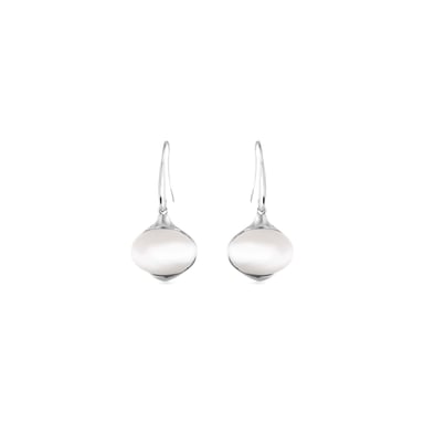 Luxenter Jelani Cat's Eye rhodium finish earrings