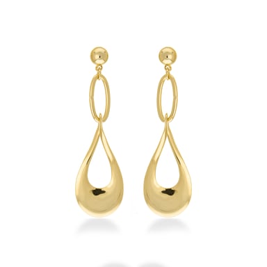 Luxenter Nkara Earrings finished in 18 Kts Yellow Gold