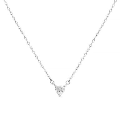 Luxenter eqoyi necklace made of 925 sterling silver and shiny rhodium plated zirconia finish