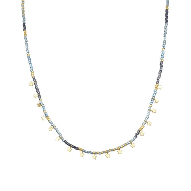 Luxenter Sterling Silver 925 necklace finished in 18K yellow gold - Muh