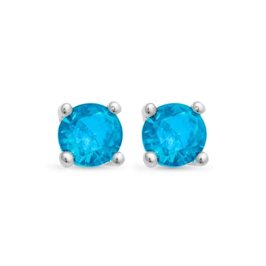 Luxenter otieno earrings made of 925 sterling silver and blue topaz hydrothermal quartz 18K gold plated finish