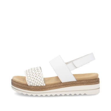 D0Q56-80 Dames Sandalen Witte Combinatie