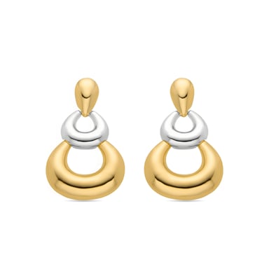 Luxenter Aured earrings finished in 18k yellow gold