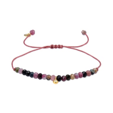 Bracelet Luxenter Kasai made of 925 sterling silver and Multicolour Crystal 18K yellow gold plated finish