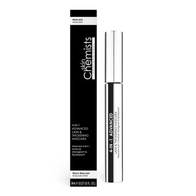 skinChemists Geavanceerde 4-in-1 wimper- en verdikkende mascara 8 ml