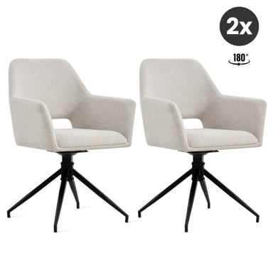 Multifurn 2x collectables tess eetkamerstoel linnen (set van 2)