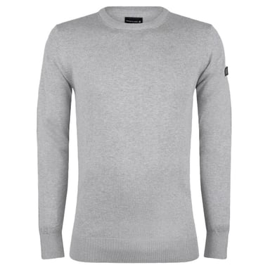 Presly & Sun Trui Will R-Neck Knitted Pullover Grey