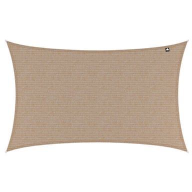Kopu ® schaduwdoek rechthoek 280 gram waterdoorlatend 4x5 m beach