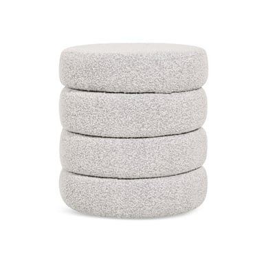 Multifurn Poef lune bouclé
