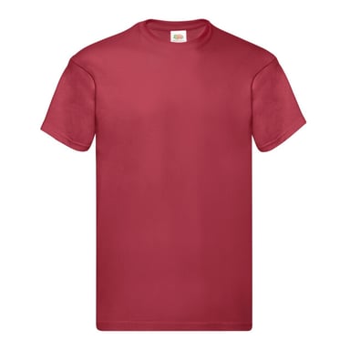 Fruit of the Loom Unisex Adult Original Cotton T-Shirt (Brick Red)