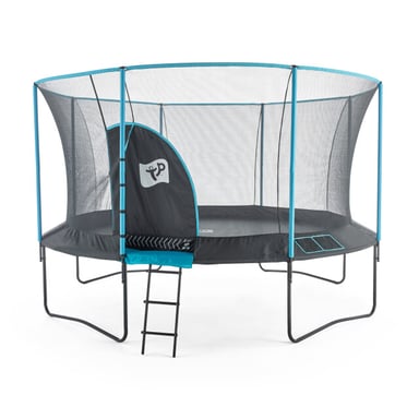 TP Toys Trampoline 427 cm genius 14 met veiligheidsnet zwart/