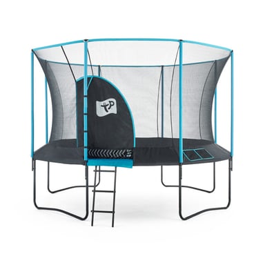 TP Toys Trampoline 365 cm genius 12 met veiligheidsnet zwart/