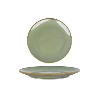 Bonna Dinerbord sage hygge porselein 27 cm set van 6