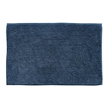 Muratap Indiana fluffy soft effen badmat soft touch blauw navy- 50x80 cm