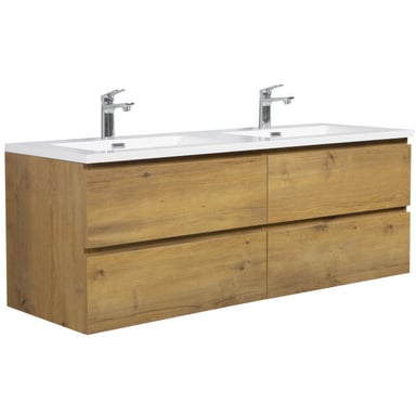 Badplaats Badkamermeubel set angela 140cm - badmeubel met wastafel
