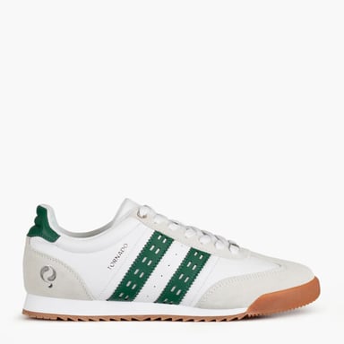 Q1905 Sneaker tornado wit/hardgroen