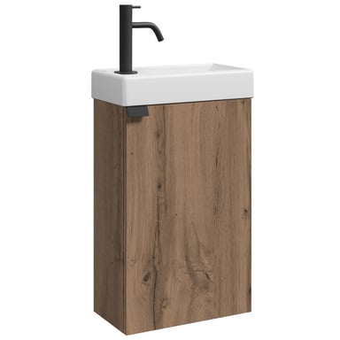 Badplaats Toiletmeubel apollo 40 x 22 cm bruin fonteinmeubel met